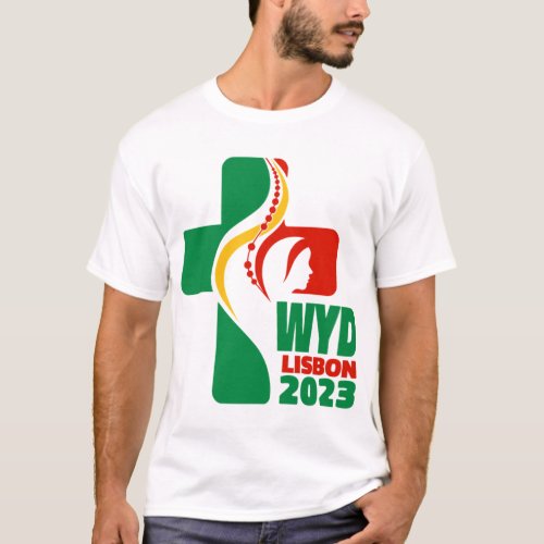 WYD World Youth Day Lisbon 2023 official logo   T_Shirt