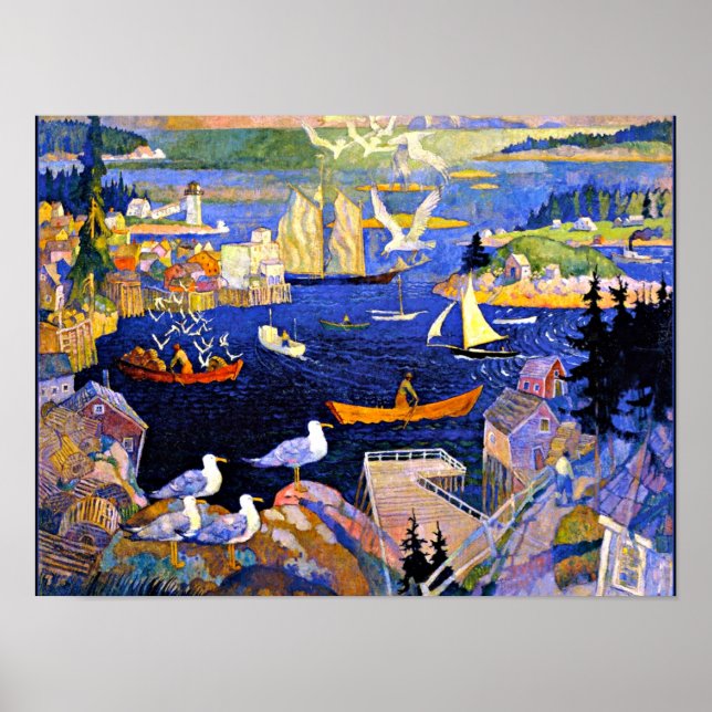 Wyeth - The Harbor at Herring Cut Poster (Front)