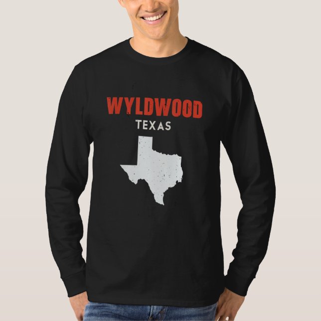 Wyldwood Texas USA State America Travel Texas T-Shirt (Front)