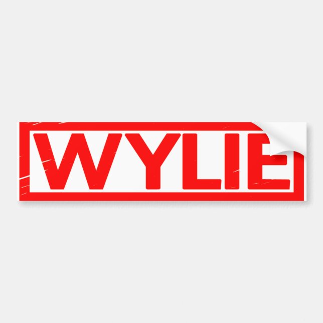 Wylie Stamp Bumper Sticker (Front)