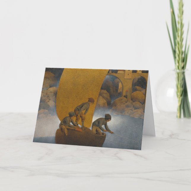 Wynken Blynken And Nod By Maxfield Parrish 1902 Card (Front)