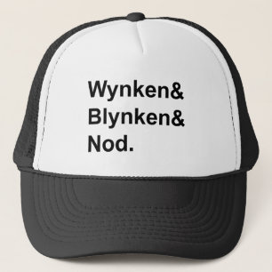 Wynken Blynken & Nod Wooden Shoe Bedtime Story Trucker Hat