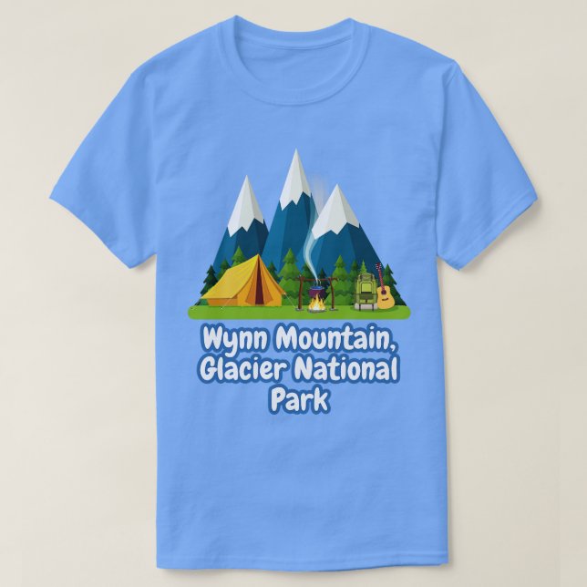 Wynn Mountain Glacier National Park T-Shirt (Design Front)