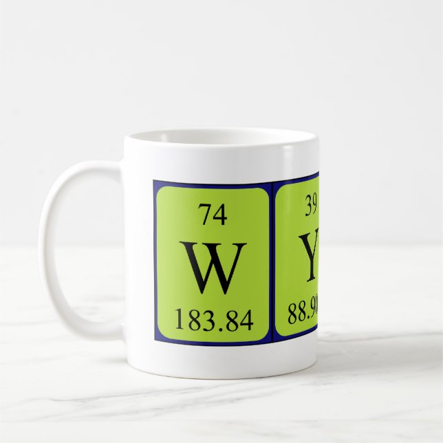 Wynn periodic table name mug (Left)