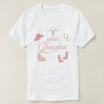 WYNONA Blush Pink Cowgirl Rodeo Grandma T-Shirt<br><div class="desc">This t shirt features cute blush pink cowgirl graphics and the words 'rodeo grandma' in a sweet rodeo font combination. This shirt is so fun for a first rodeo themed birthday party.</div>