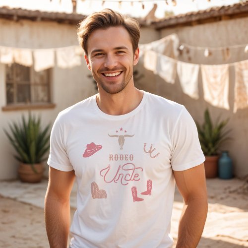 WYNONA Blush Pink Cowgirl Rodeo Uncle T_Shirt