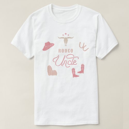 WYNONA Blush Pink Cowgirl Rodeo Uncle T_Shirt