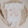 WYNONA Boho Blush Pink 1st Rodeo Cowgirl Country Baby Bodysuit