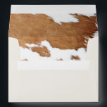 WYNONA Brown Cow Print Country Western Ranch Theme Envelope<br><div class="desc">This envelope features a brown watercolor cow print with natural graphite sketch lines. Easily change the color of the outside of the envelope and add your return address onto the back for easier addressing. This envelope pairs perfectly with anything in the Wynona Collection.</div>
