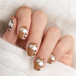 Nail Stickers Cow Print Nail Art Stickers Animal Butterfly Heart