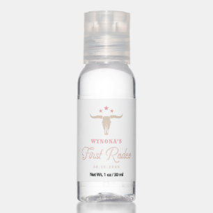 WYNONA Pink Cowgirl First Rodeo Birthday Party Hand Sanitizer
