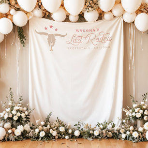 WYNONA Pink Cowgirl Last Rodeo Bachelorette Tapestry