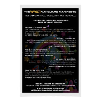WYNOT Brand Shop: Boogie Bots Manifesto Poster