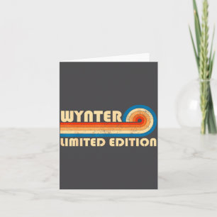 Wynter Surname Retro Vintage 80s 90s Birthday Reun Card