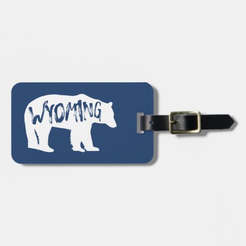 Wyoming Bear Luggage Tag