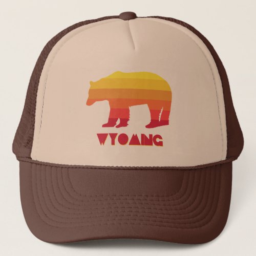 Wyoming Bear Trucker Hat