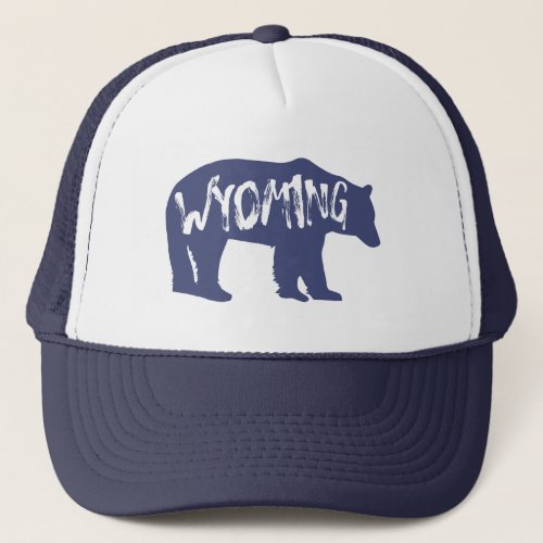 Wyoming Bear Trucker Hat