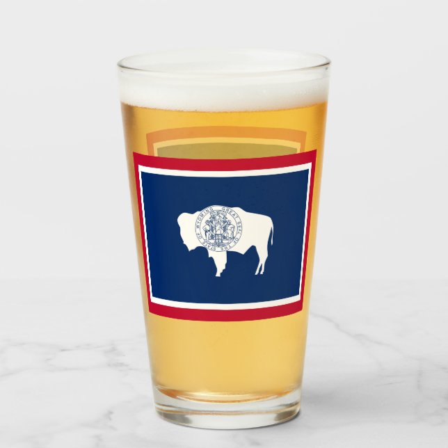 WYOMING BEER GLASS (Front Filled)