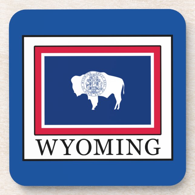 Wyoming Beverage Coaster (Front)