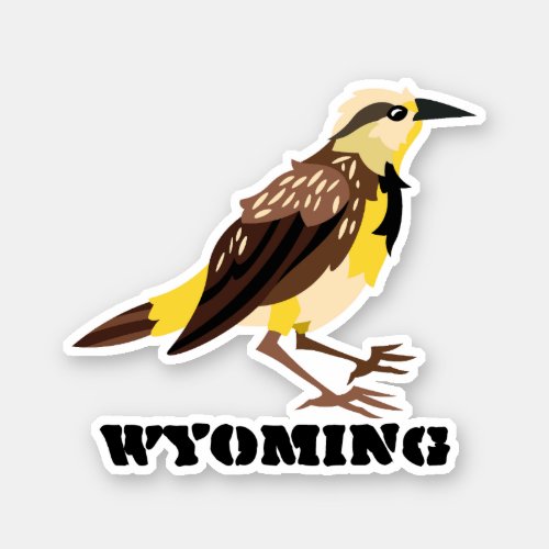 Wyoming bird cute sticker