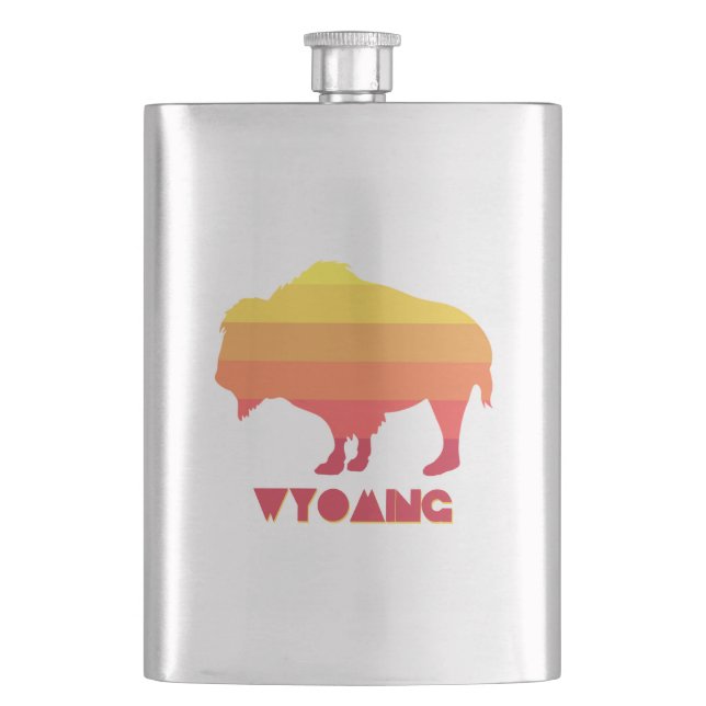 Wyoming Bison Flask (Front)