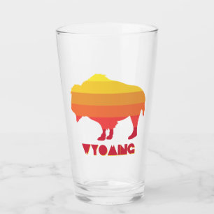 Wyoming Bison Glass