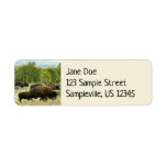 Wyoming Bison Label