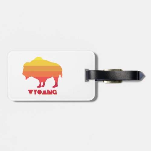 Wyoming Bison Luggage Tag
