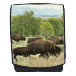 Wyoming Bison Nature Animal Photography Backpack