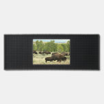 Wyoming Bison Nature Animal Photography Bar Mat