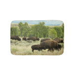 Wyoming Bison Nature Animal Photography Bath Mat