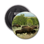 Wyoming Bison Nature Animal Photography Bottle Opener
