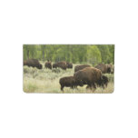 Wyoming Bison Nature Animal Photography Checkbook Cover