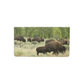 Wyoming Bison Nature Animal Photography Checkbook Cover (Front)