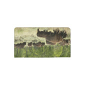 Wyoming Bison Nature Animal Photography Checkbook Cover (Back)