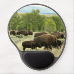 Wyoming Bison Nature Animal Photography Gel Mouse Pad