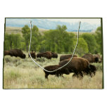 Wyoming Bison Nature Animal Photography Large Gift Bag