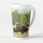Wyoming Bison Nature Animal Photography Latte Mug