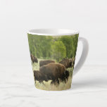 Wyoming Bison Nature Animal Photography Latte Mug
