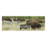 Wyoming Bison Nature Animal Photography Name Tag