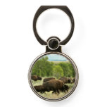 Wyoming Bison Nature Animal Photography Phone Ring Stand