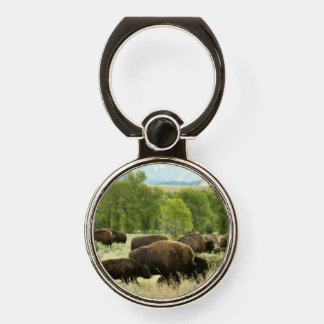 Wyoming Bison Nature Animal Photography Phone Ring Stand