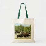 Wyoming Bison Nature Animal Photography Tote Bag