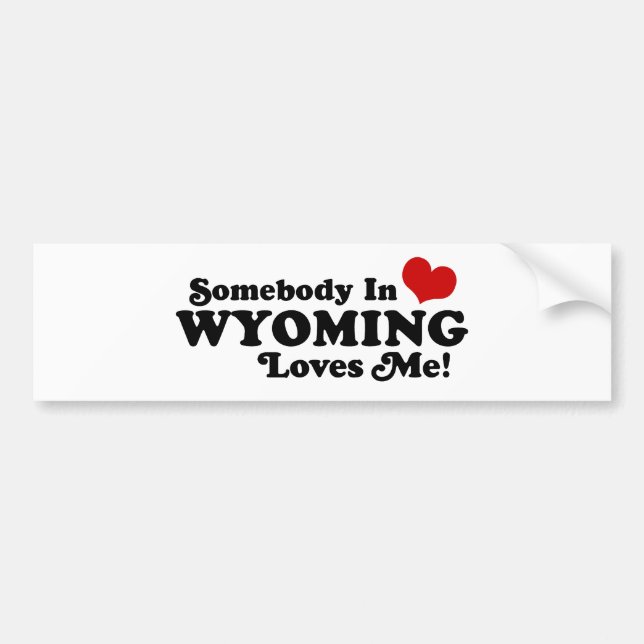 Wyoming Bumper Sticker (Front)