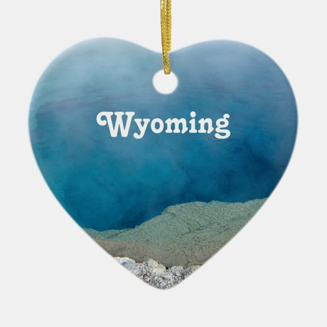 Wyoming Ceramic Ornament (Front)