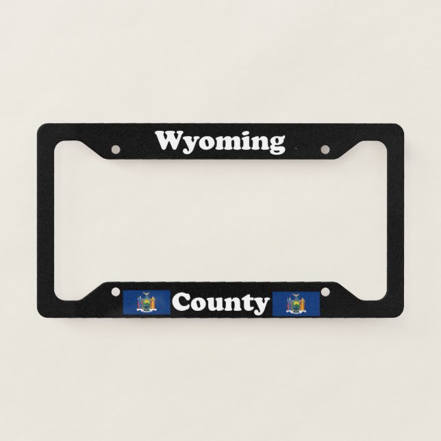 Wyoming County New York LPF License Plate Frame (Front)