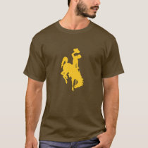 Wyoming Cowboy Riding A Bucking Horse T-Shirt