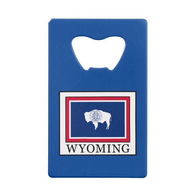 Wyoming Credit Card Bottle Opener (Front)