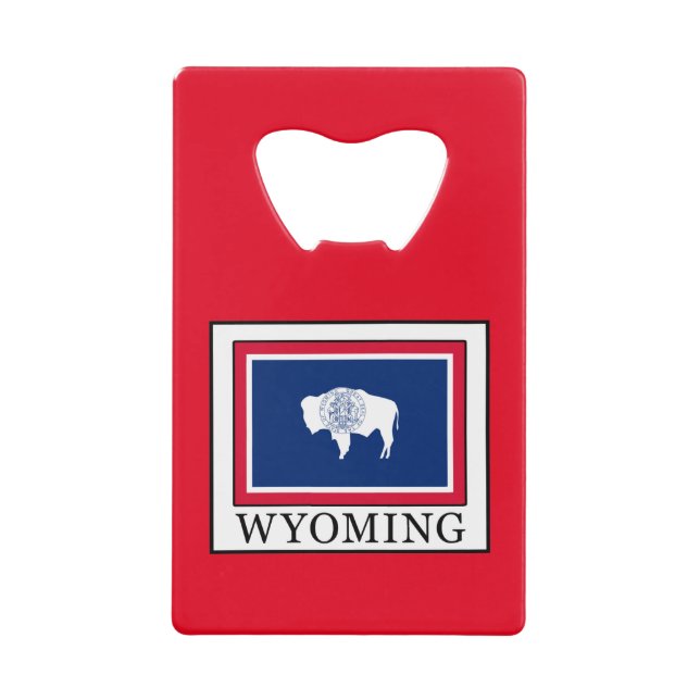 Wyoming Credit Card Bottle Opener (Front)