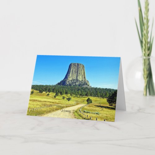 Wyoming Devils Tower Card